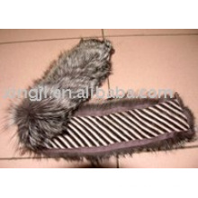 silver fox fur collar